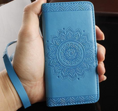 Mandala Flower Leather   Case  | IPhone   | Samsung