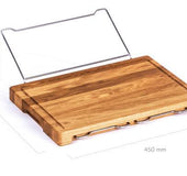 Multi-function cutting board with shelf