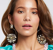 Floral earrings
