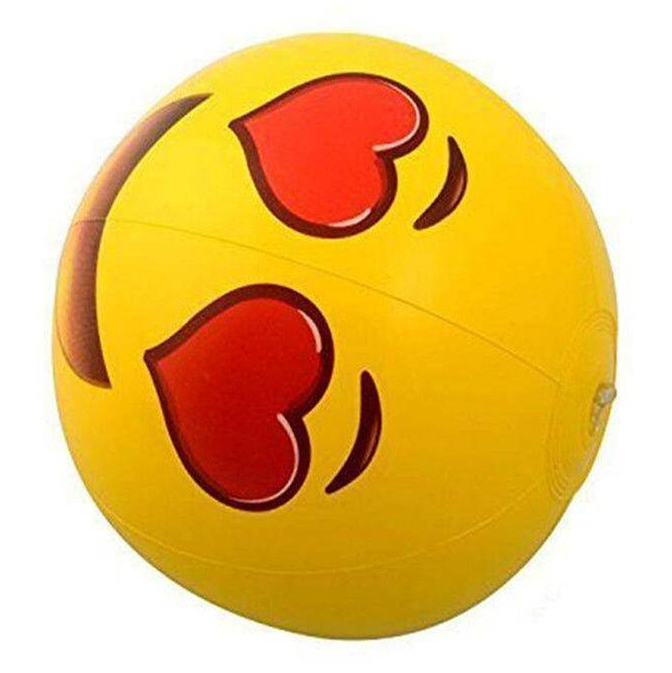 Inflatable smiley ball pvc inflatable beach ball fun expression ball
