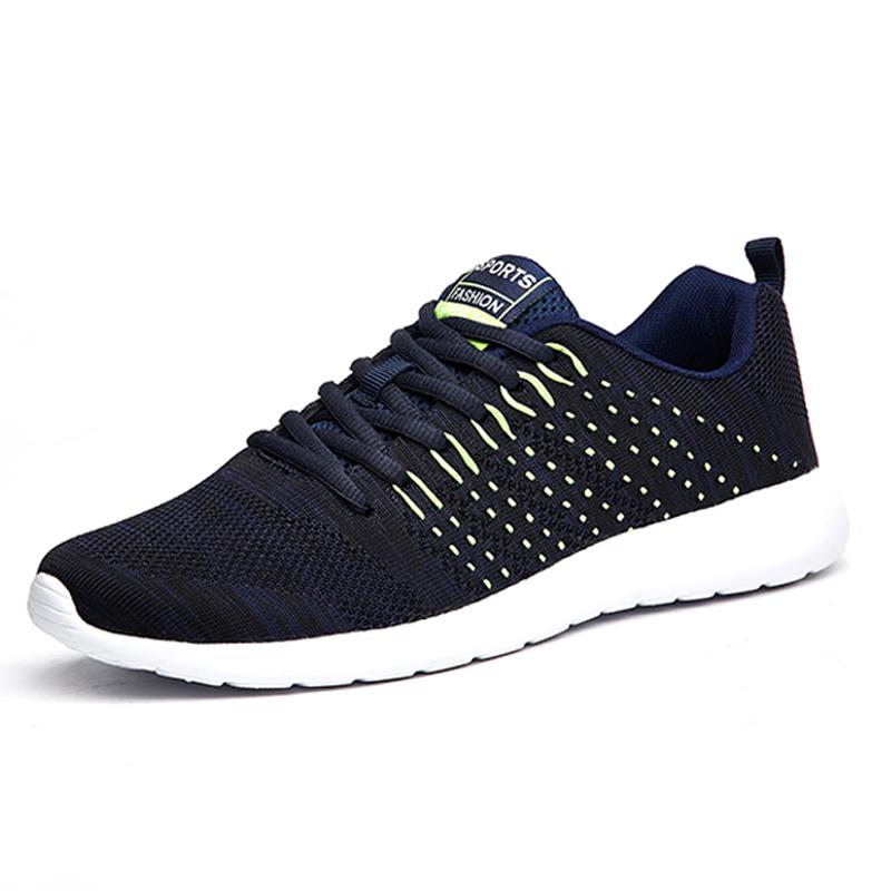 Flying woven low-top sports running shoes Korean version of the wild comfortable fashion trend sports shoes