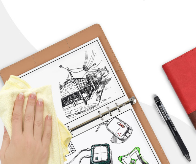 Elfinbook X leather surface App backup management smart paper notebook repeatable writing painting handwriting