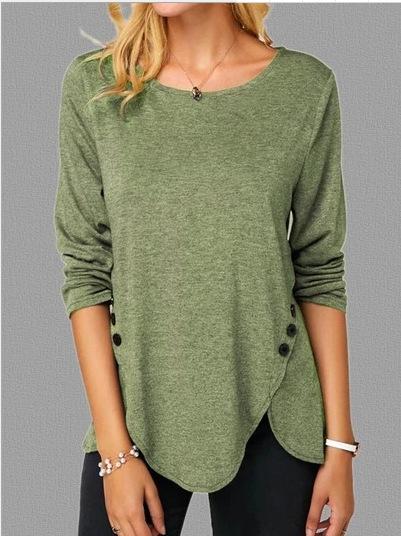 Long sleeve irregular hem