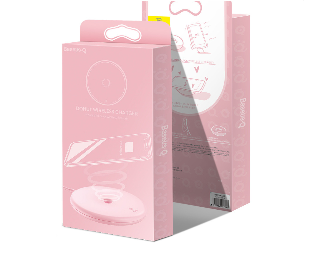 New Donut Wireless Charge Smart Power Off for iPhoneXS/8plus Desktop Charger