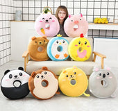 Donut cushion pillow cute back