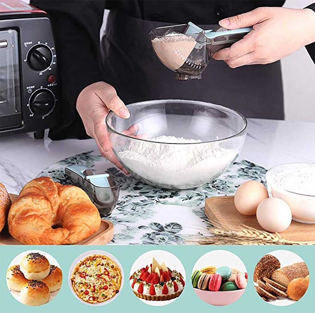 Adjustable Measuring Cups and Spoons 2 Piece Sets