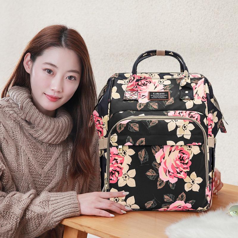 New multi-functional diaper bag Korean fashion shoulder Mummy bag outdoor leisure maternal bag fashion hipster custom