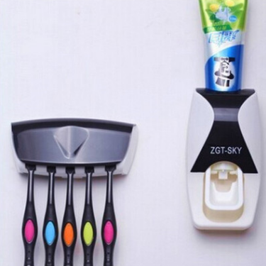Portacepillos De Dientes Exprimidor De Pasta Automático A Prueba De Polvo