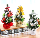 Christmas Ornaments Tree 20cm Mini Christmas Decoration Tree Christmas Day Mall Decoration Desktop Ornaments Small Tree