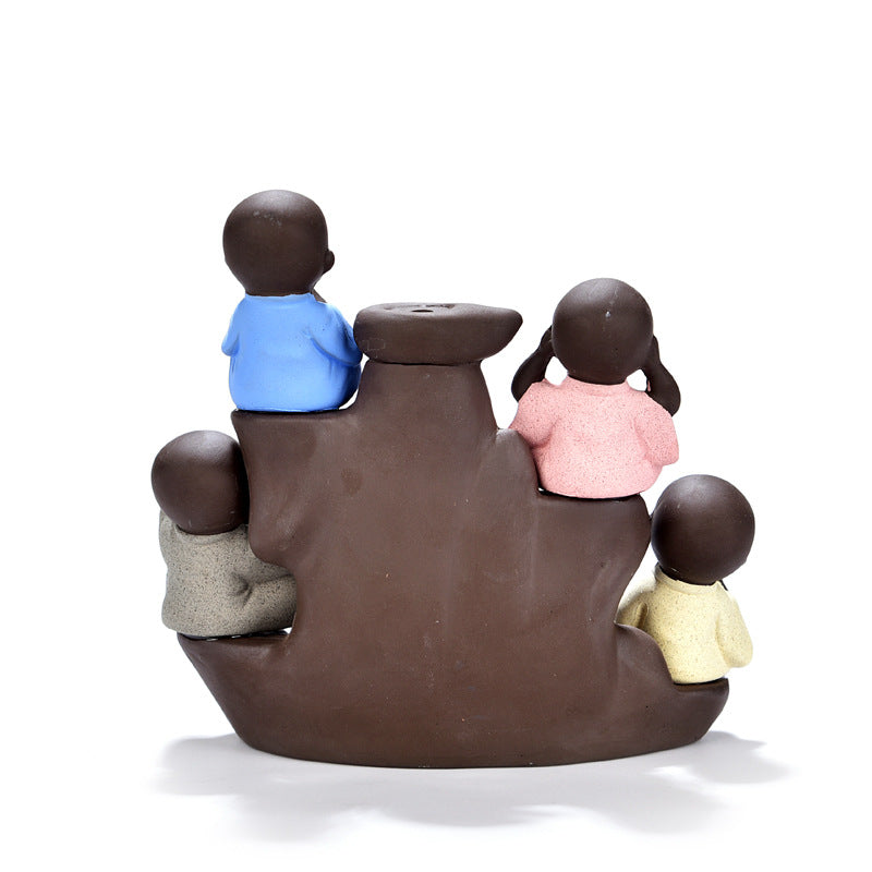 Backflow incense burner decoration