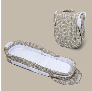 Crib bed diaper table with music portable sleeping basket