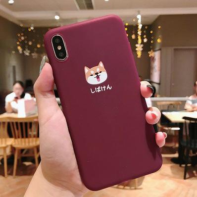 Retro orange silicone phone case