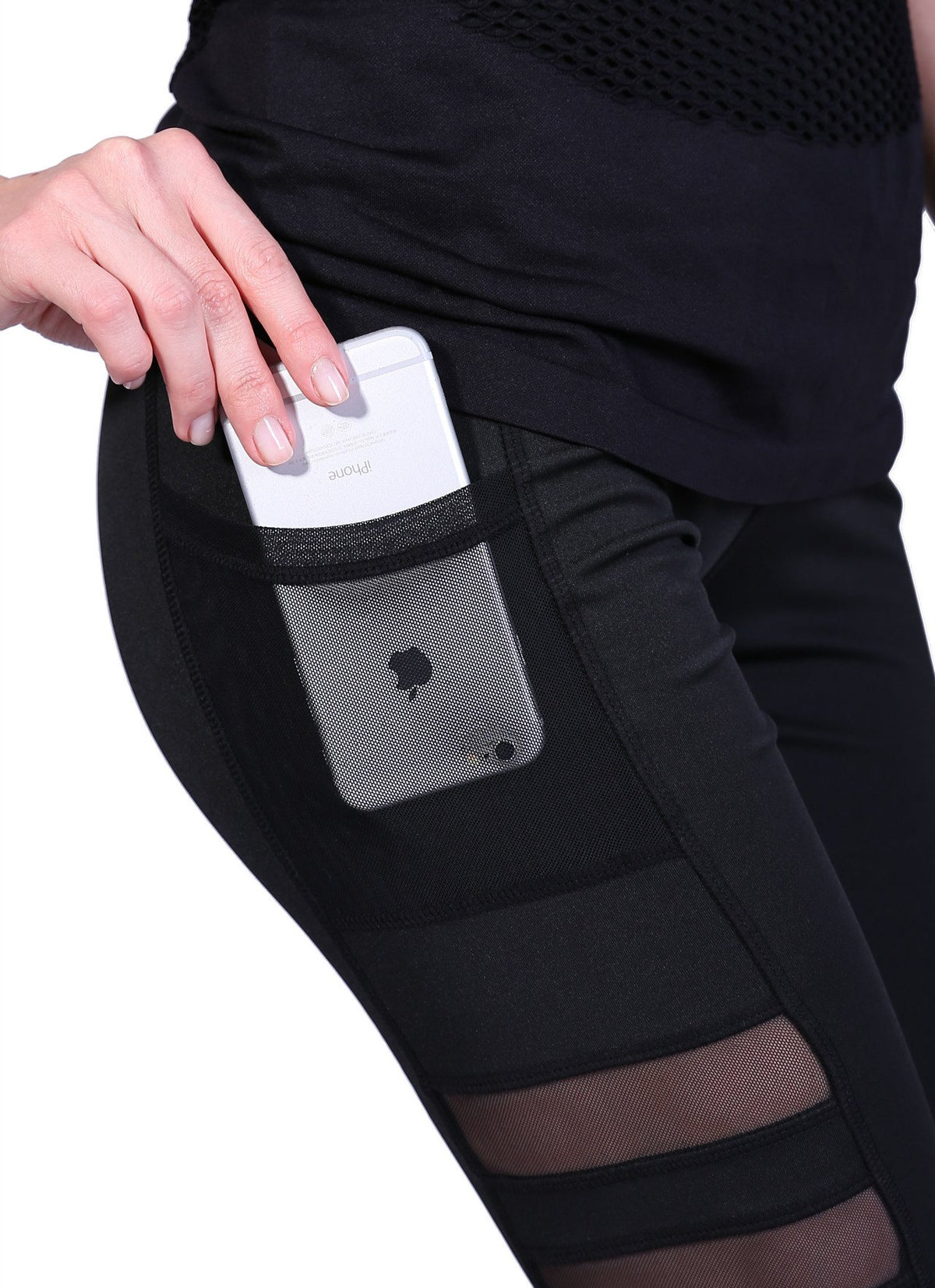 helisopus women in quick drying high waist pants pocket, elastic mesh sports leisure fitness that hot pants leggings