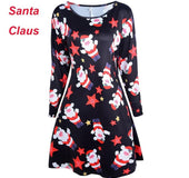 Christmas print dress