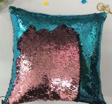 Factory direct supply of European double color glitter sequins pillow pillow Mermaid sleeve by a pillowcase customized wholesale