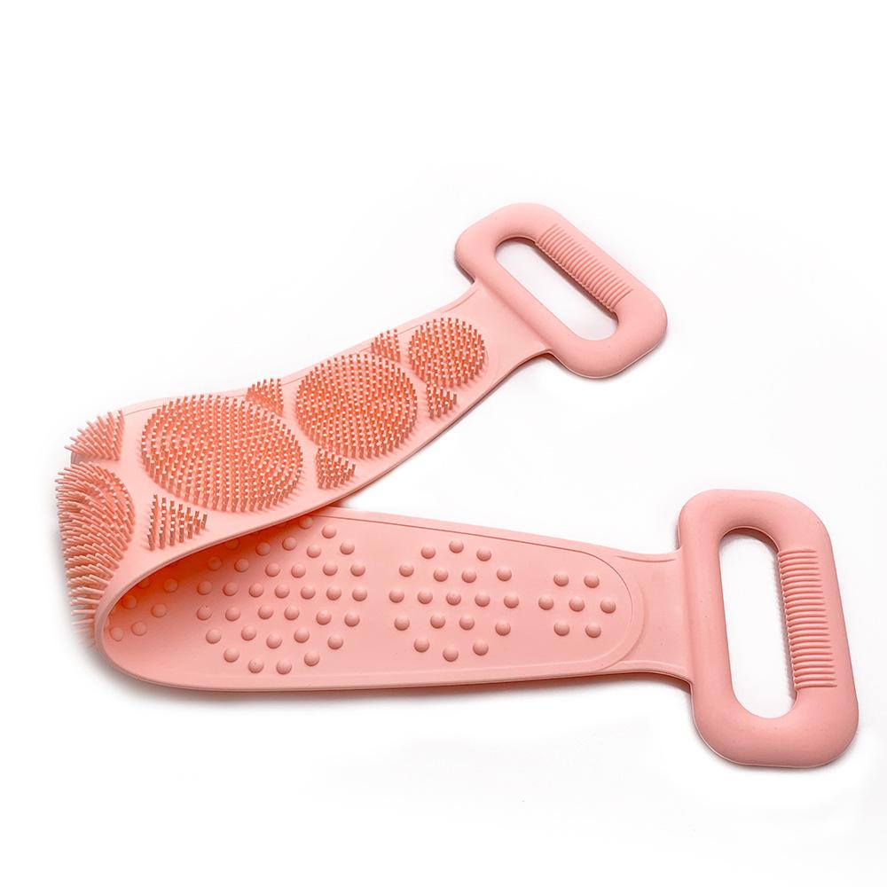 Bath towel silicone rubbing back towel