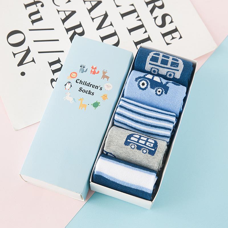 Cotton socks, baby socks, car models