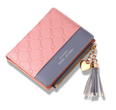 Contrast embossed zipper handbags