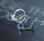 S925 silver earrings female