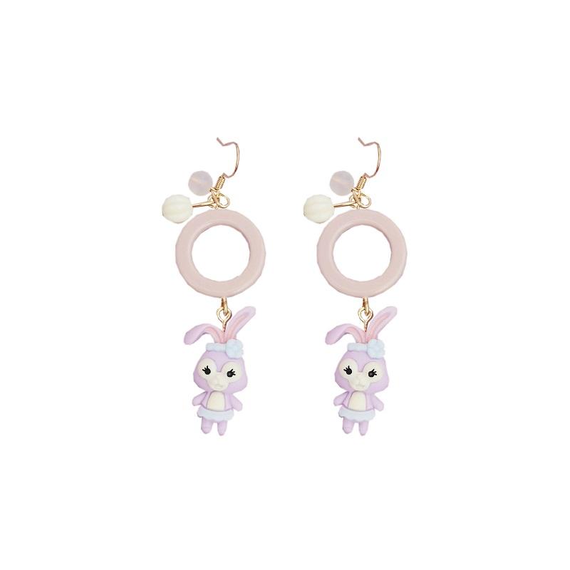 Dream Purple Creative Sweet Earrings