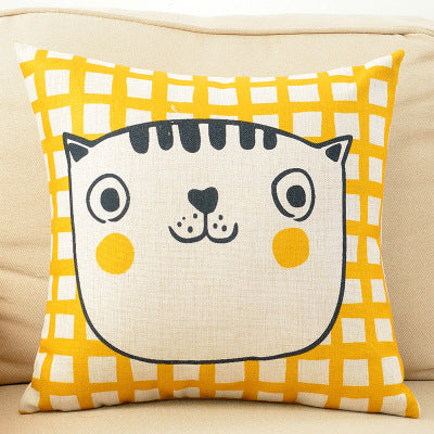 Encantadora almohada de dibujos animados