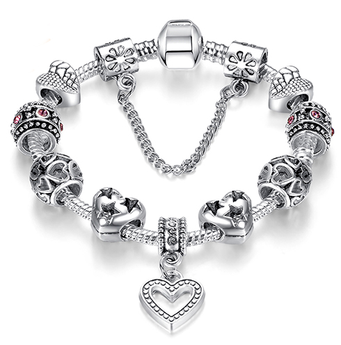 Pulsera DIY 925 cristal plata