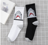 Fashion shark personality female socks
