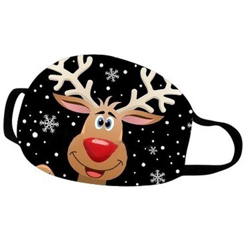 Christmas printed protective mask