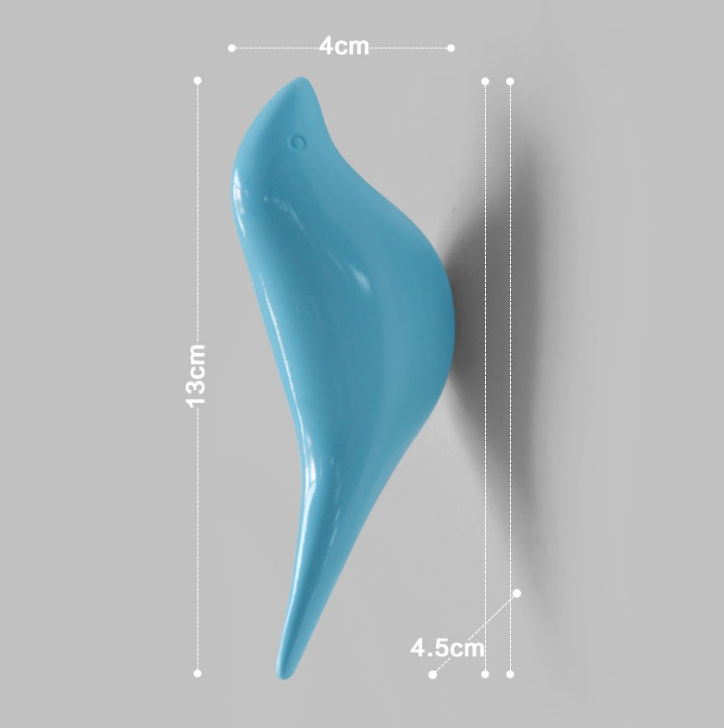 1 PCS Creative home wall bird decoration hanging hook door hanging hooks three-dimensional single