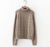 High collar bottoming sweater