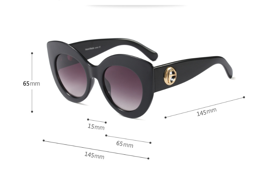 Cat eye PC lens sunglasses