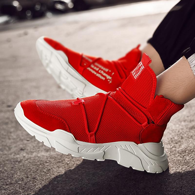 Flying woven sports shoes