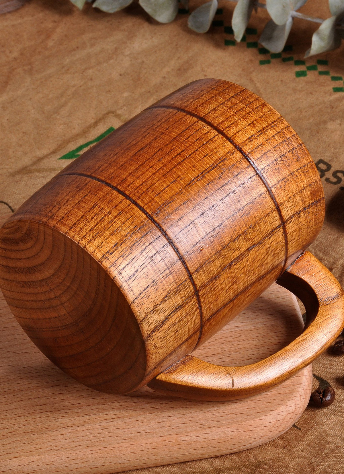Beer wooden mug