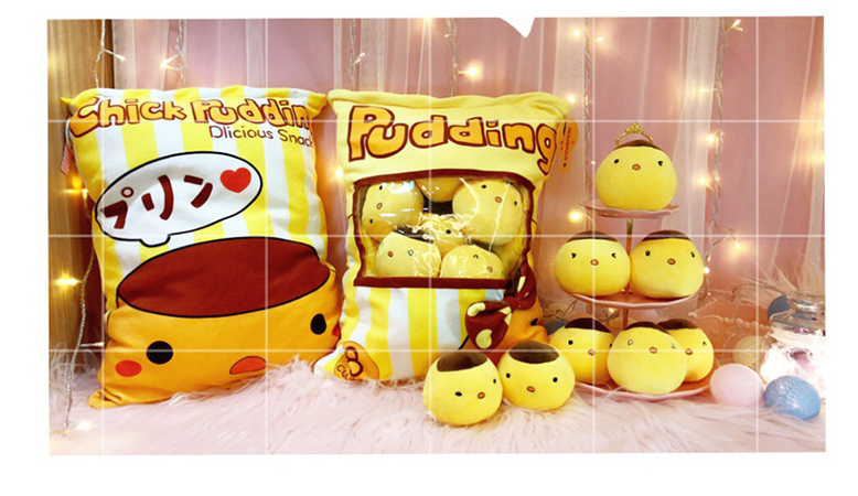 Chicken pudding rabbit pillow toy