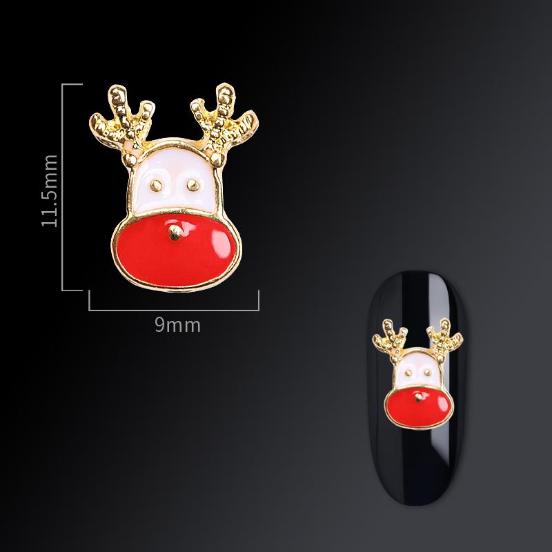 Christmas nail jewelry nail drill