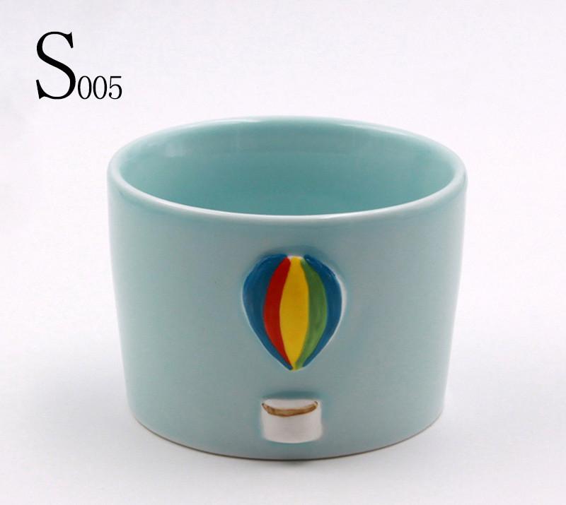 Weather creative ceramic flowerpot