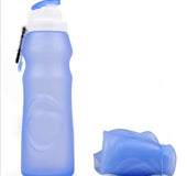 Botella de agua plegable de silicona