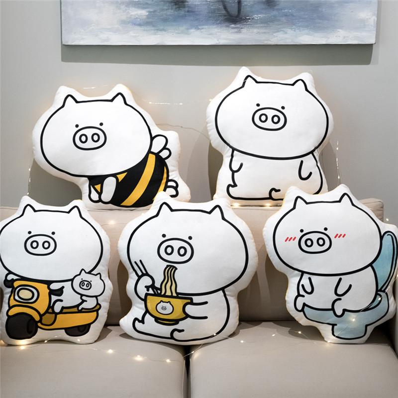 Odd magic pig cartoon pillow