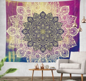 Magenta Ombre Mandala Tapestry