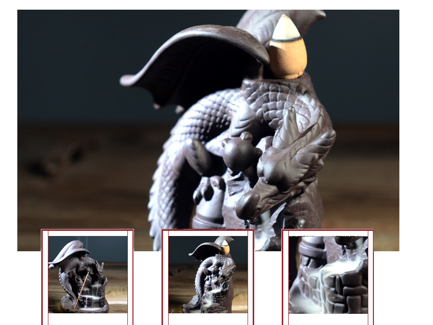Pterosaur  incense burner ornamental aromatherapy