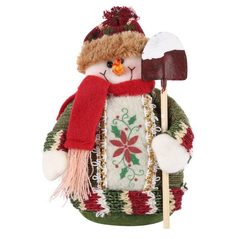 New Lovely Christmas Gift Santa Claus Snow Man Reindeer Doll Christmas Decoration Ornaments Pendant Home Decor