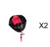 Children's hand throw parachute toy soldier parachute outdoor children's toy bucket