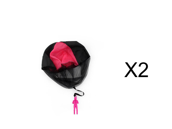 Children's hand throw parachute toy soldier parachute outdoor children's toy bucket
