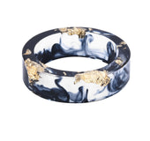 Dried flower resin ring