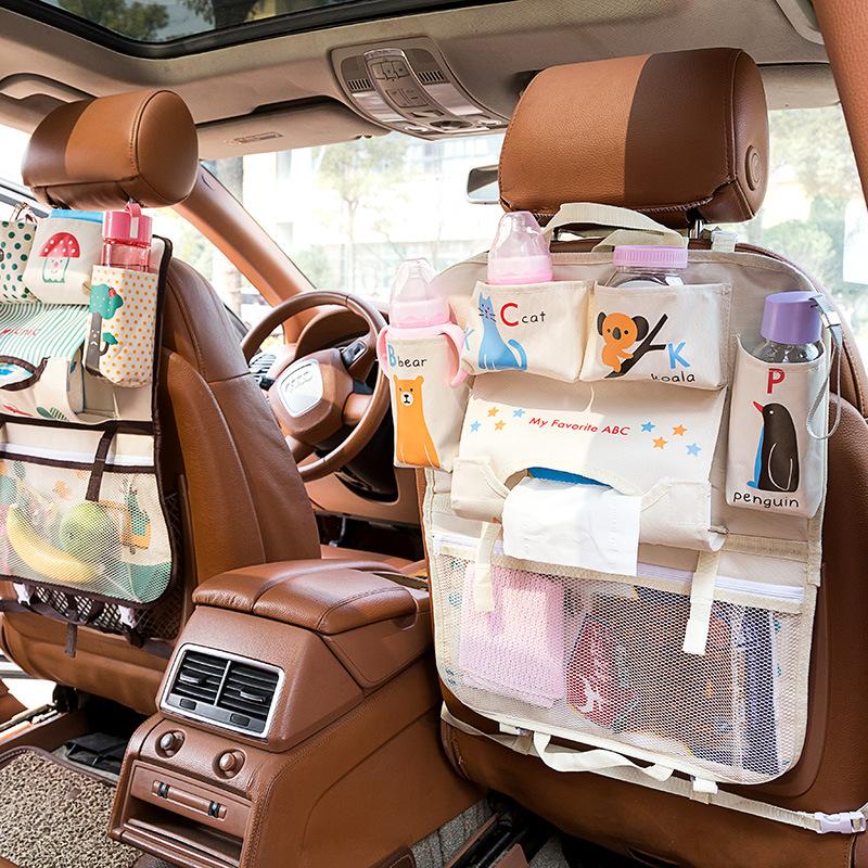 Cartoon car storage bag seat