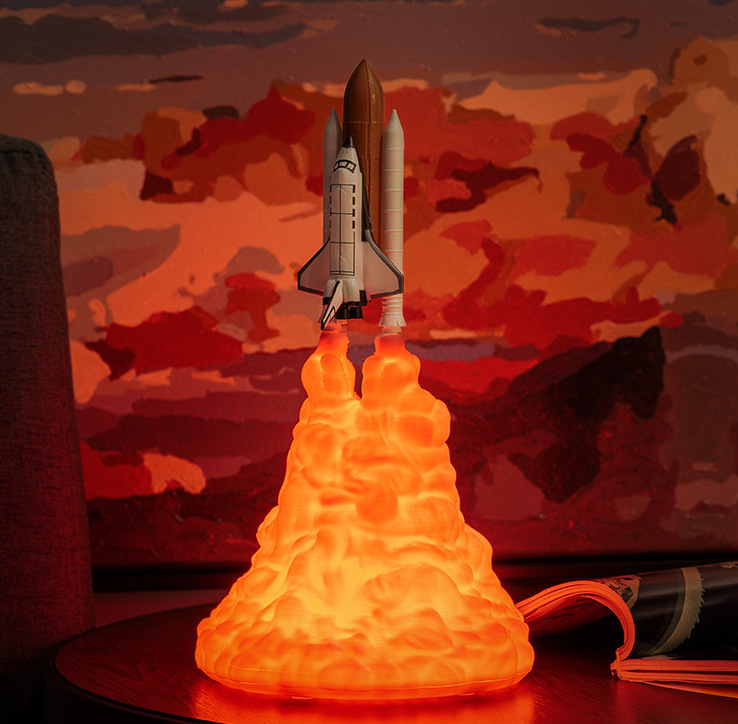 Lampara cohete espacial