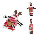 Christmas Milu red wine bottle set Christmas Champagne Bottle Set Christmas daily necessities Christmas party supplies