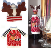 Christmas Milu red wine bottle set Christmas Champagne Bottle Set Christmas daily necessities Christmas party supplies