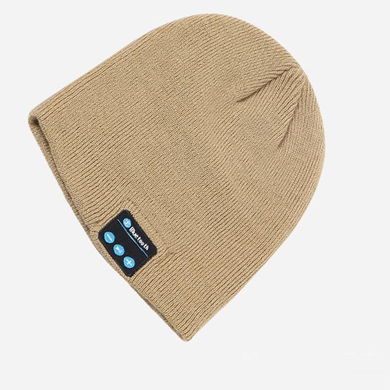 Wireless bluetooth knitted hat calls music stereo
