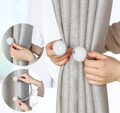 Magnetic Curtain Tiebacks Pearl Beads